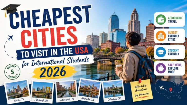 Cheapest Cities to Visit in the USA for International Students 2026