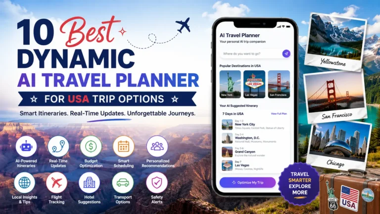 10 Best Dynamic AI Travel Planner for USA Trip Options