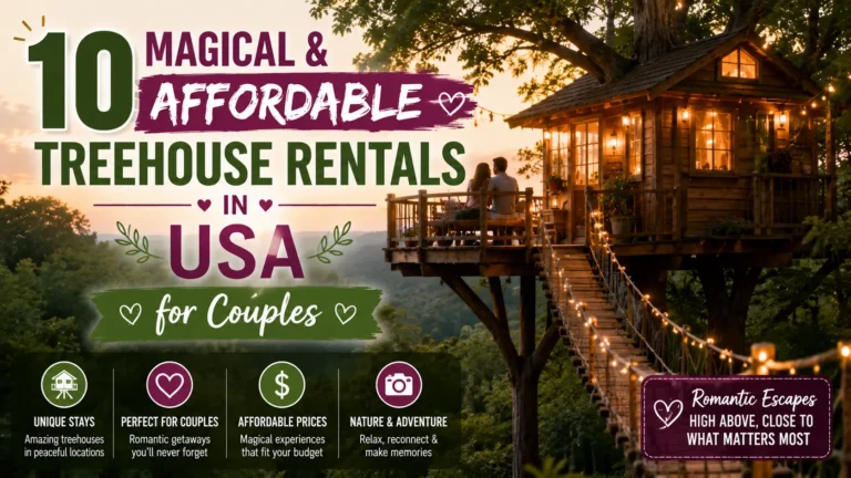 10 Magical & Affordable Treehouse Rentals in USA for Couples