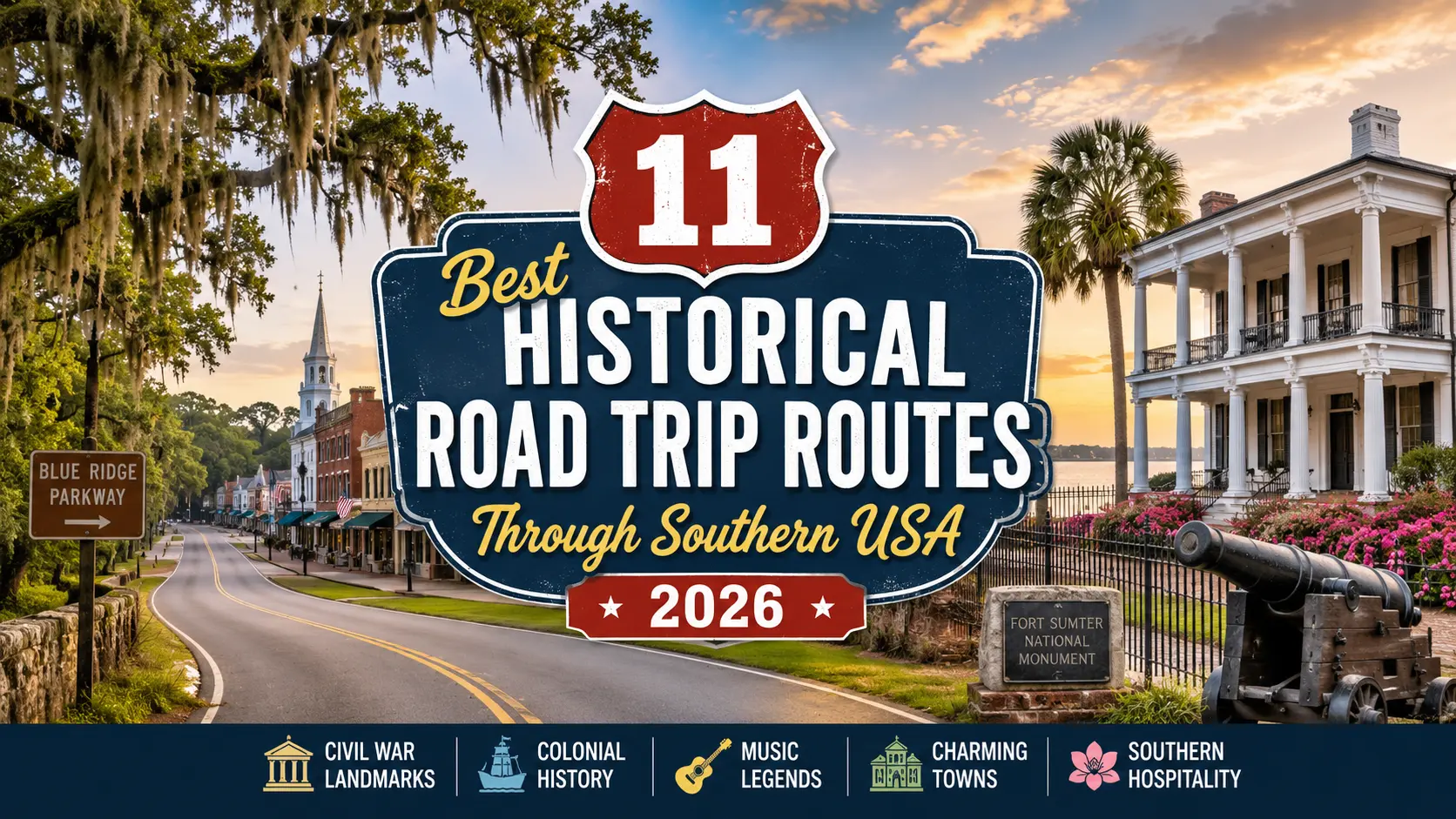 11 Best Historical Road Trip Routes Through Southern USA 2026