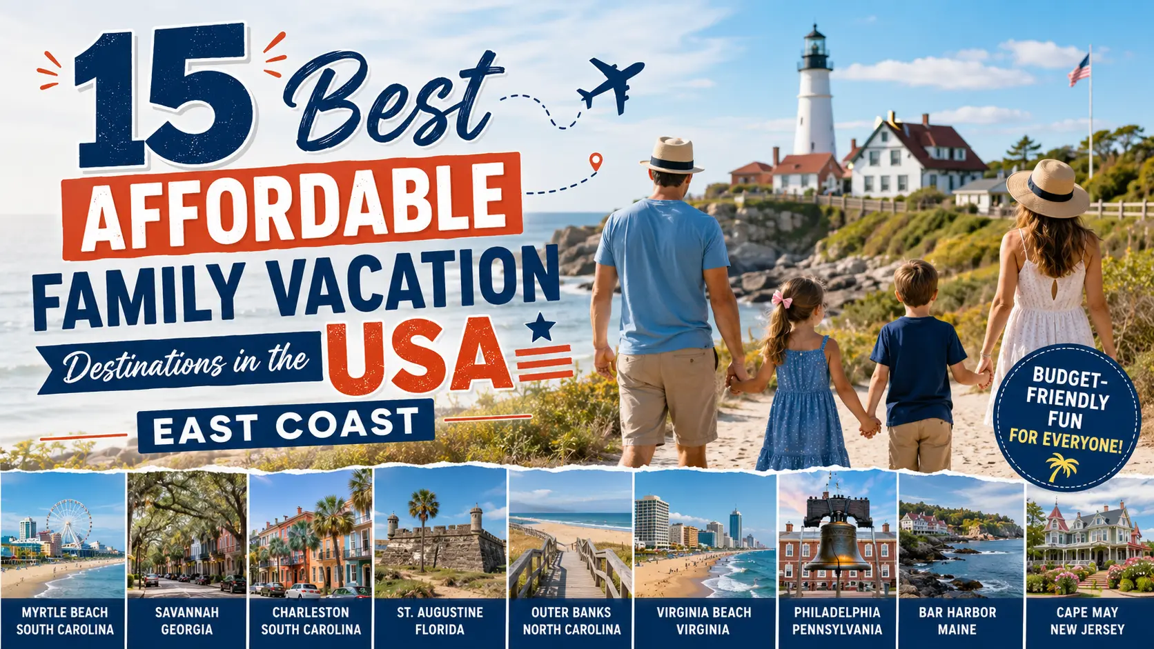 15 Best Affordable Family Vacation Destinations in the USA East Coast