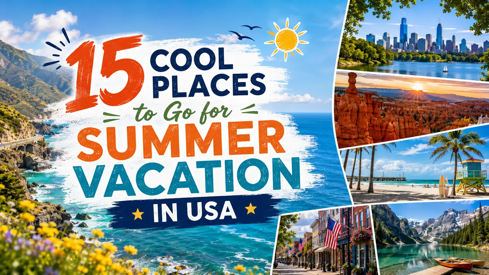 15 Cool Places to Go for Summer Vacation in USA