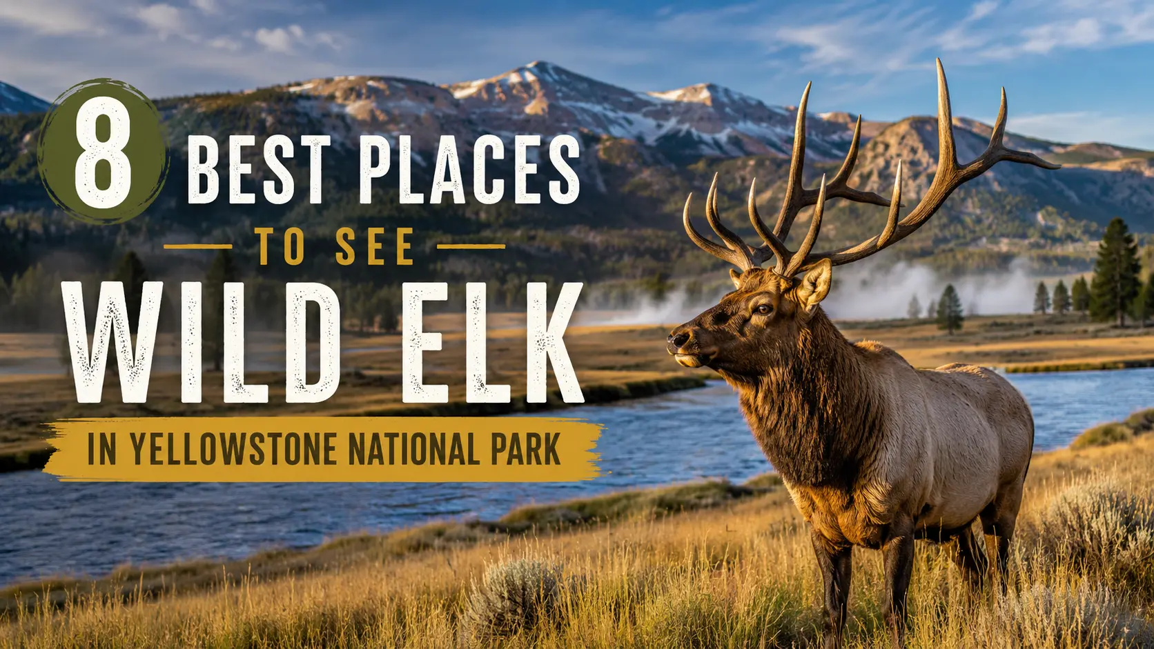 8 Best Places to See Wild Elk in Yellowstone National Park
