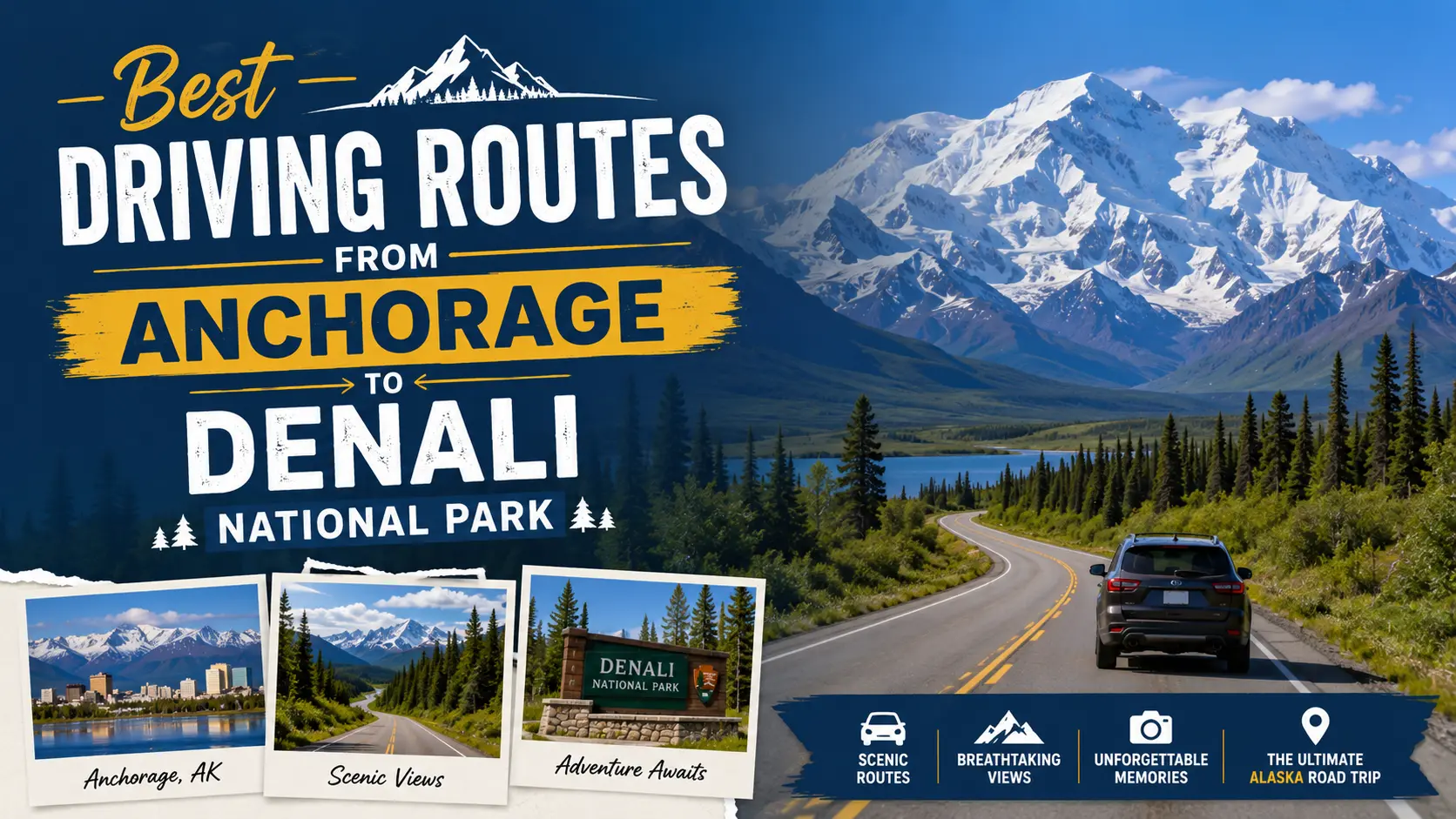 Best Driving Routes from Anchorage to Denali National Park