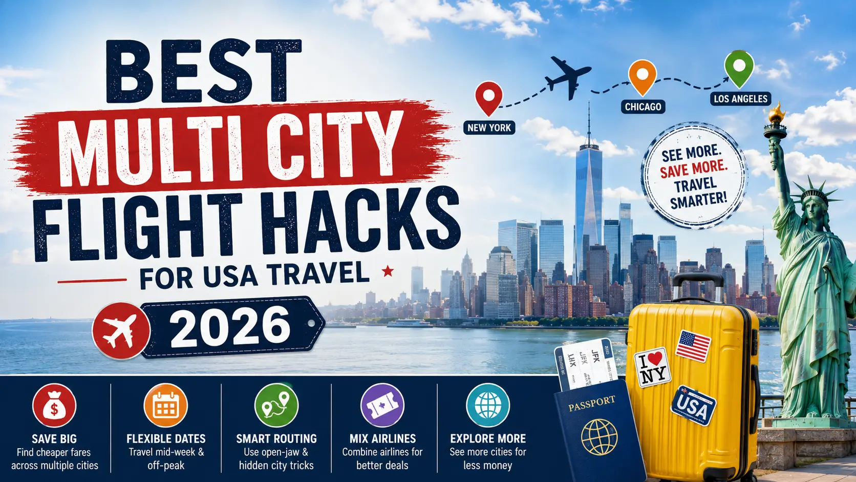 Best Multi City Flight Hacks for USA Travel 2026