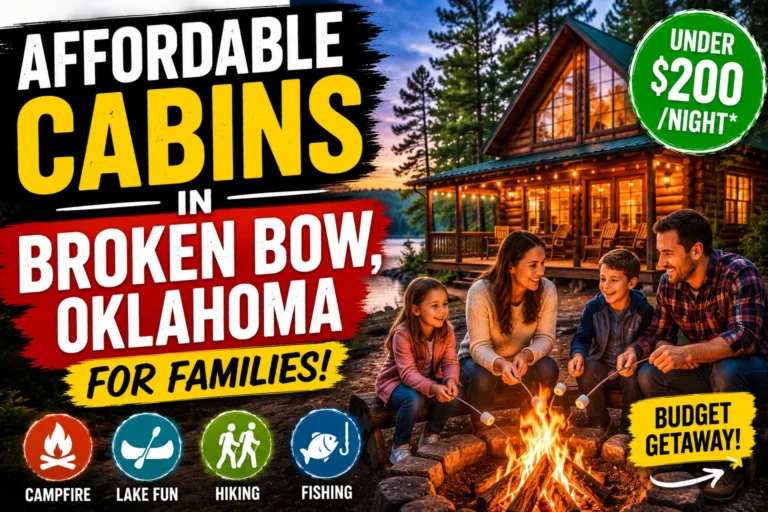 affordable cabins in broken bow oklahoma for families