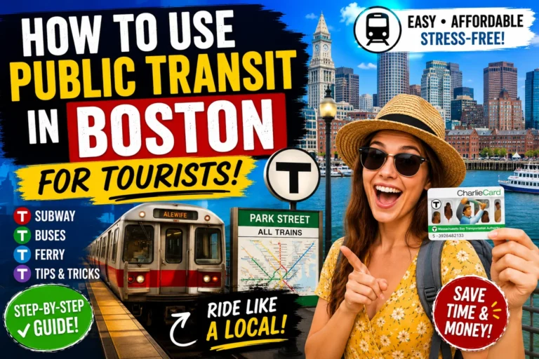 how to use public transit in boston for tourists