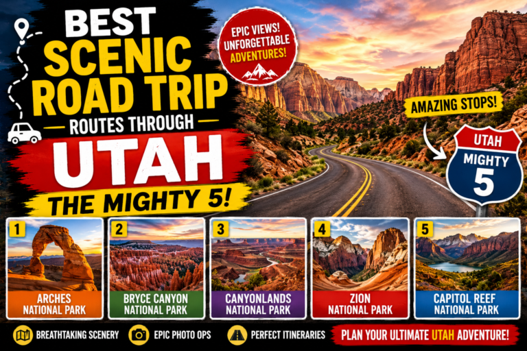 best scenic road trip routes through utah mighty 5