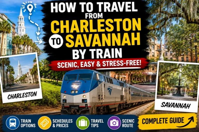 how to travel from charleston to savannah by train