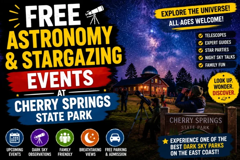 free astronomy and stargazing events in cherry springs state park