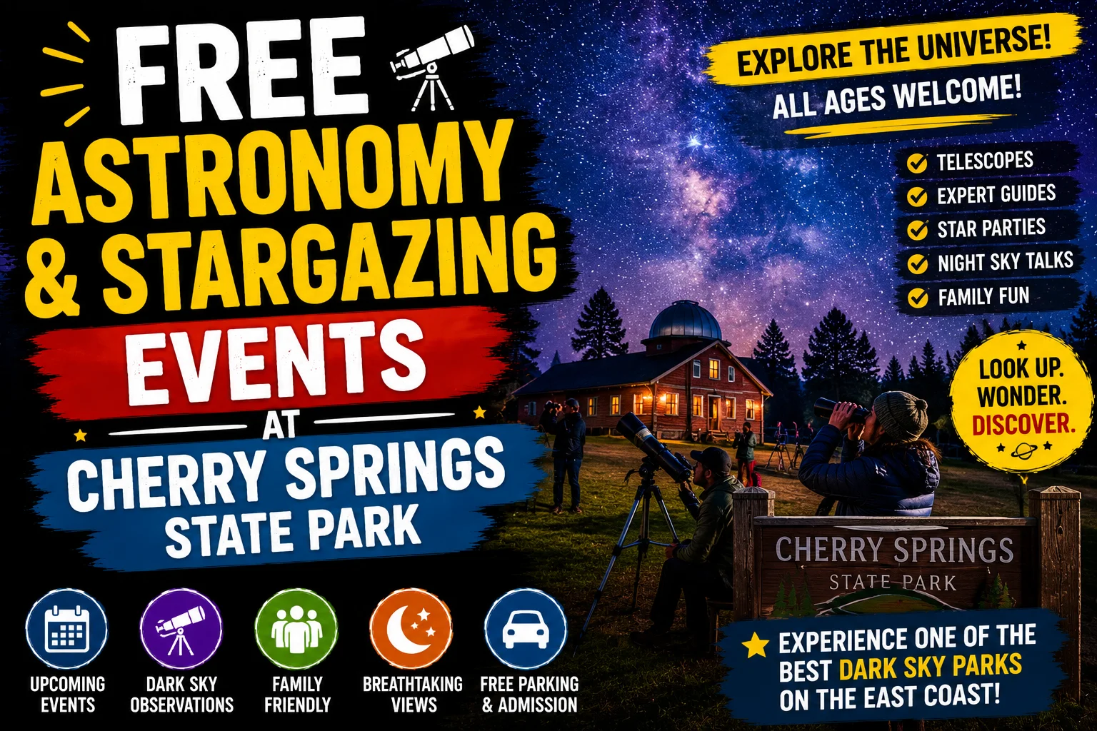 free astronomy and stargazing events in cherry springs state park
