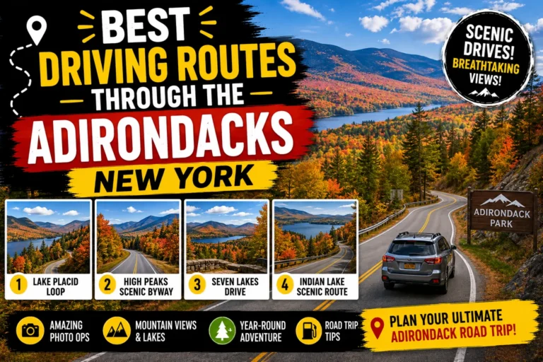 best driving routes through the adirondacks new york