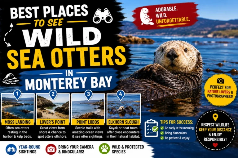 best places to see wild sea otters in monterey bay
