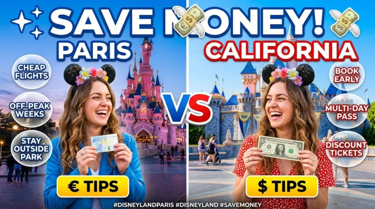 how to save money on disneyland paris vs california