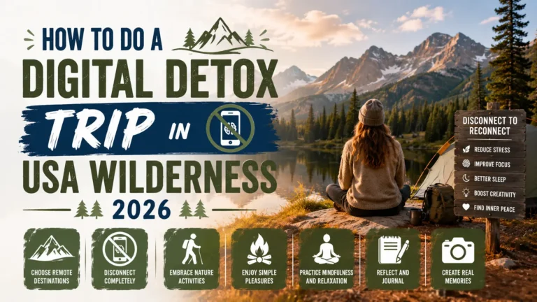 Best Digital Detox Trip in USA Wilderness 2026