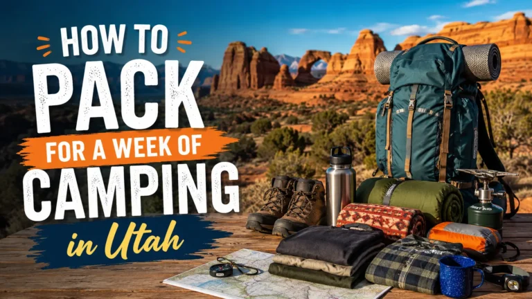 How to Pack for a Week of Camping in Utah