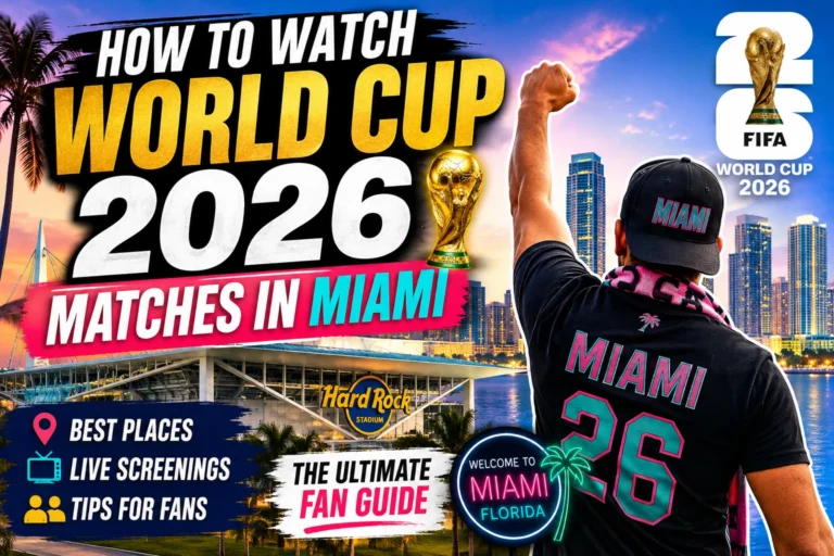 How to Watch World Cup 2026 Matches in Miami
