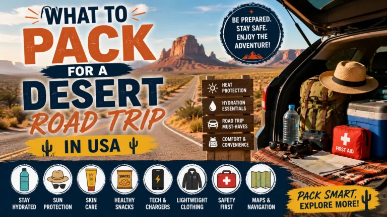 What to Pack for a Desert Road Trip in USA