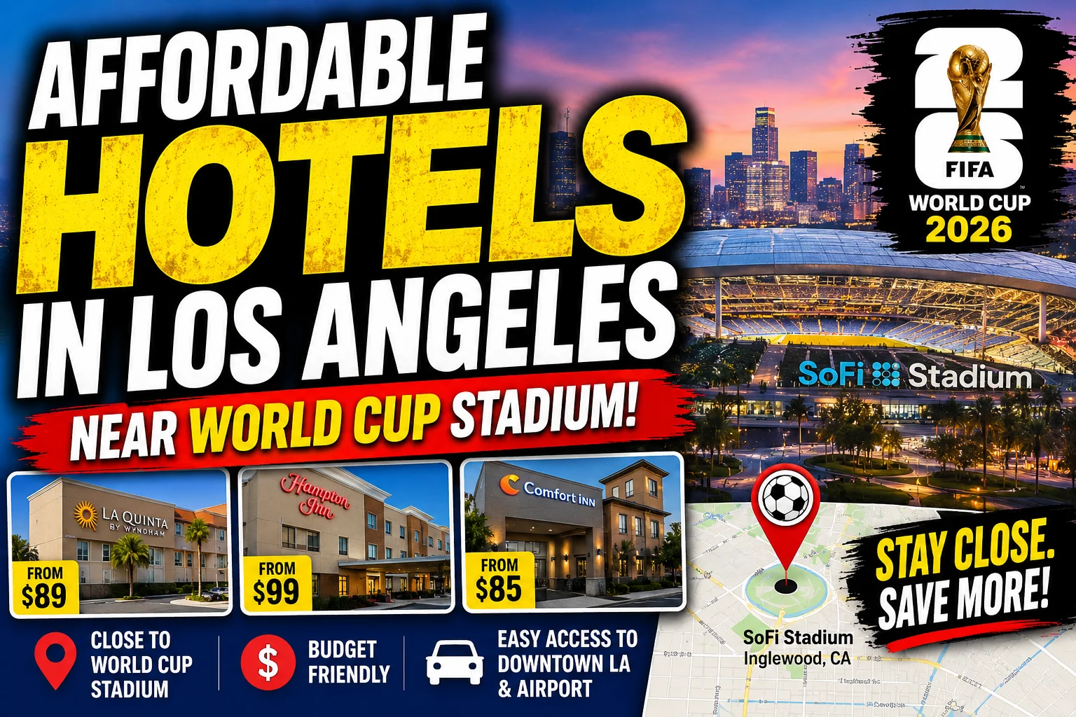 affordable hotels in los angeles near world cup stadium