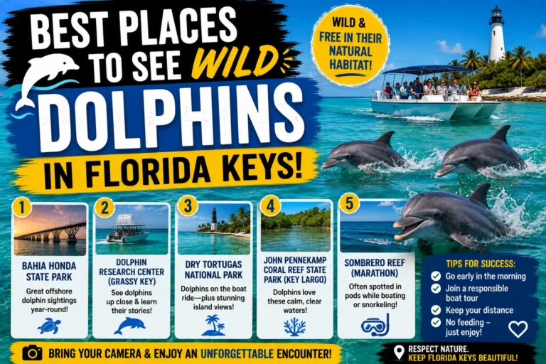 best places to see wild dolphins in florida keys