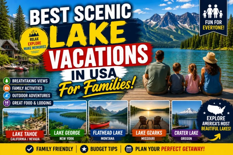 best scenic lake vacations in usa for families