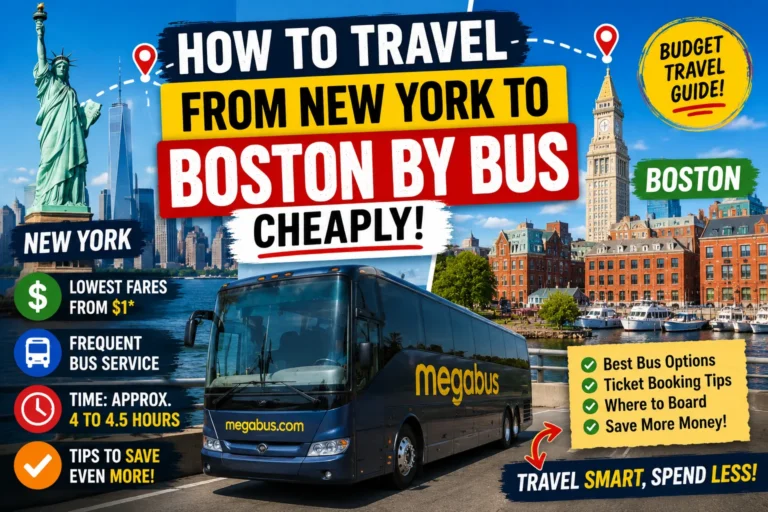 *how to travel from new york to boston by bus cheaply