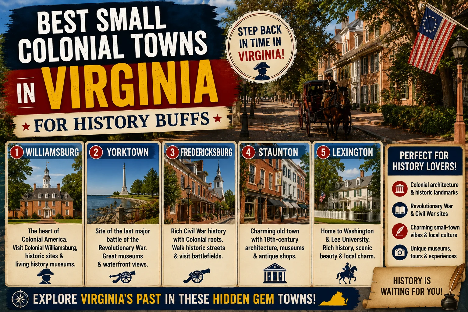 Best Small Colonial Towns in Virginia