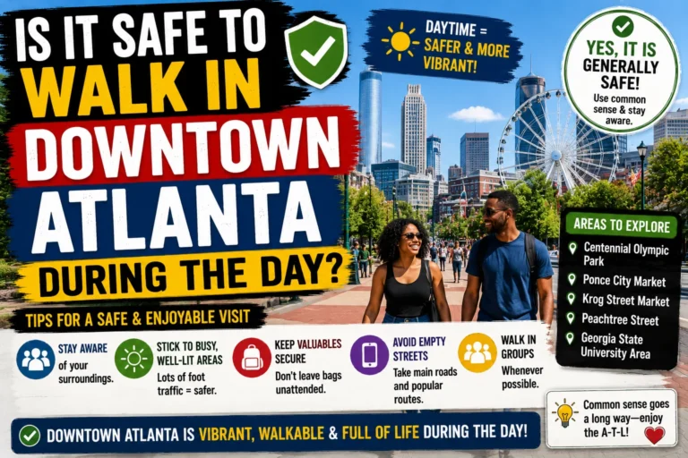 is it safe to walk in downtown atlanta during the day