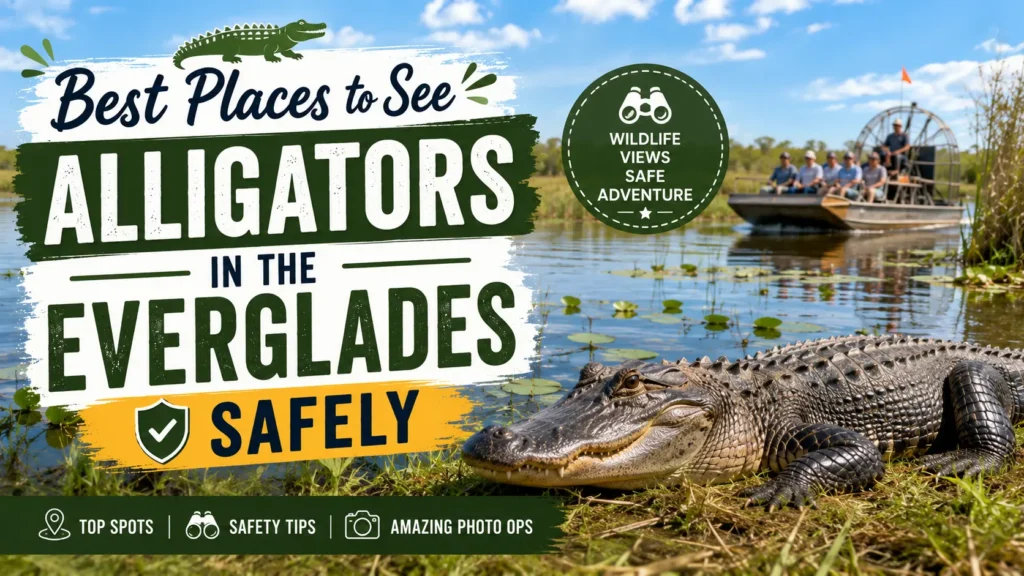 Best Places to See Alligators in the Everglades Safely