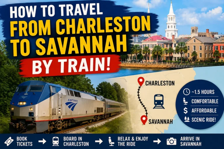 how to travel from charleston to savannah by train