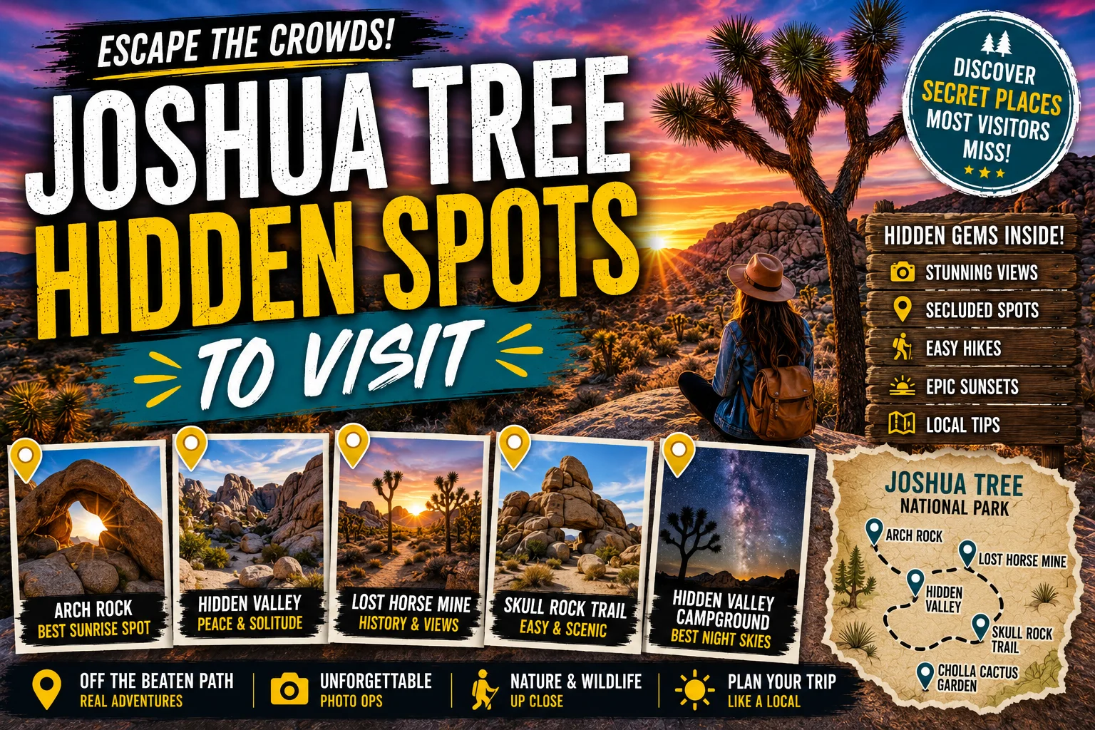 Joshua Tree Hidden Spots to Visit for a Truly Magical Desert Escape