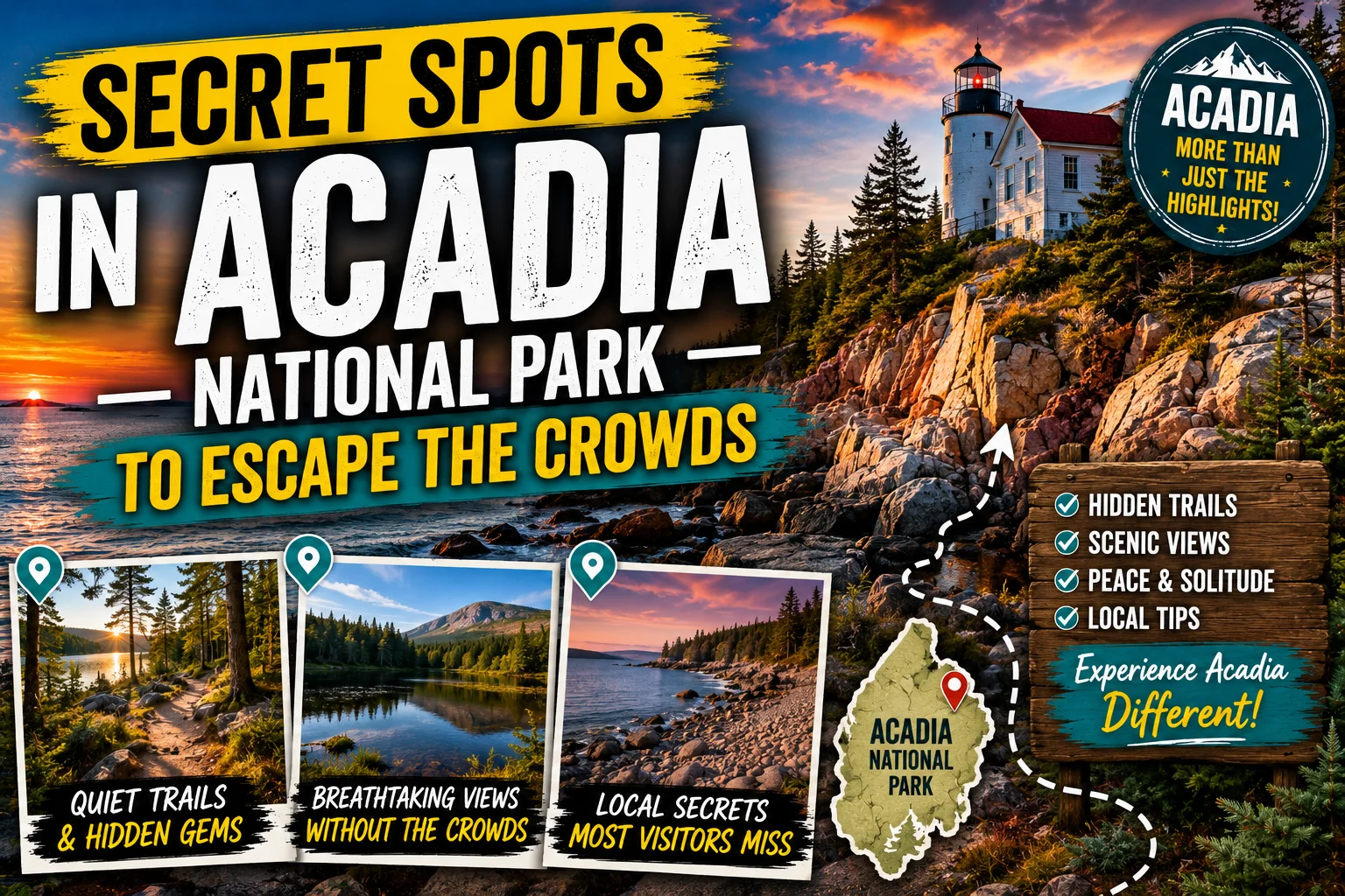 Secret Spots in Acadia National Park to Escape the Crowds 2026