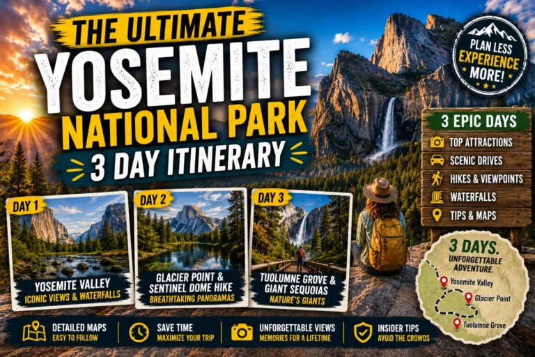 The Ultimate Yosemite National Park 3 Day Itinerar 2026