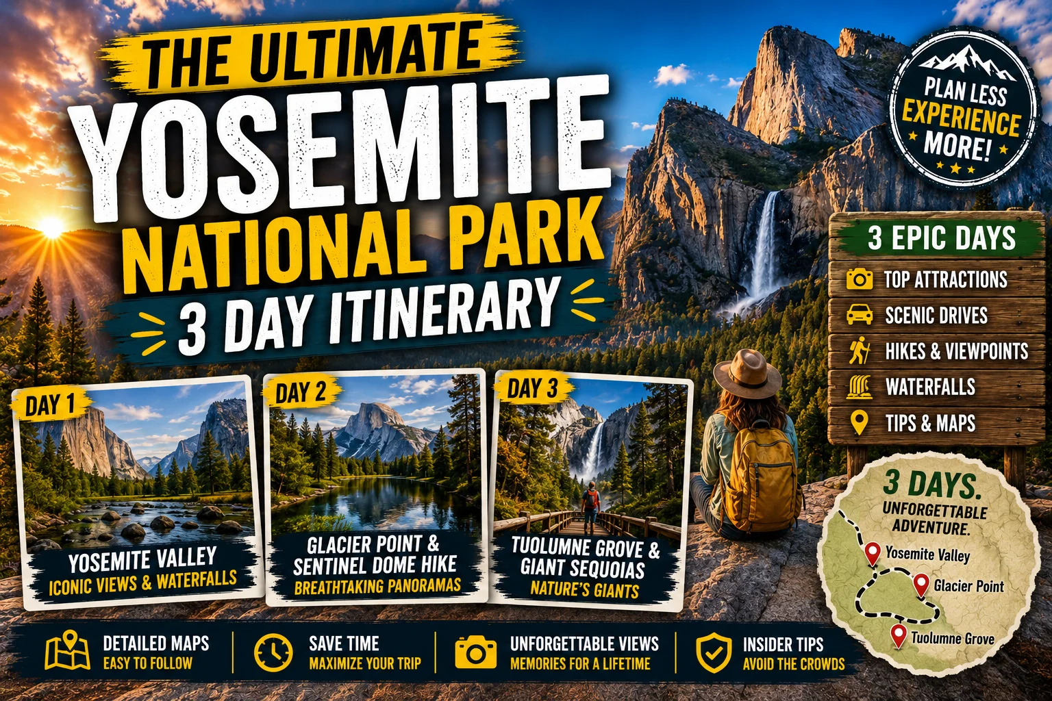 The Ultimate Yosemite National Park 3 Day Itinerar 2026