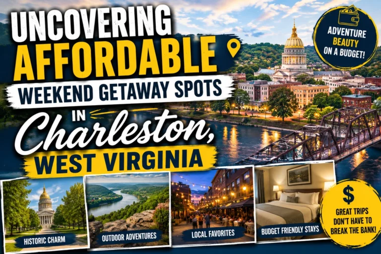 affordable weekend getaway spots in charleston west virginia