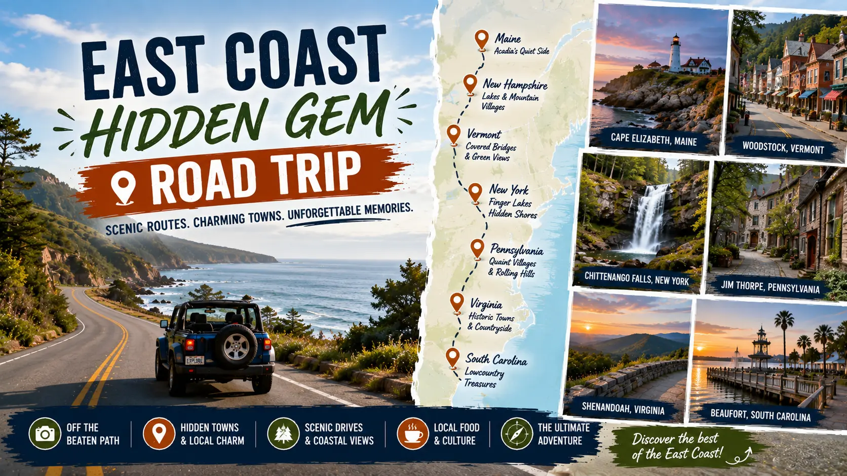East Coast Hidden Gem Road Trip