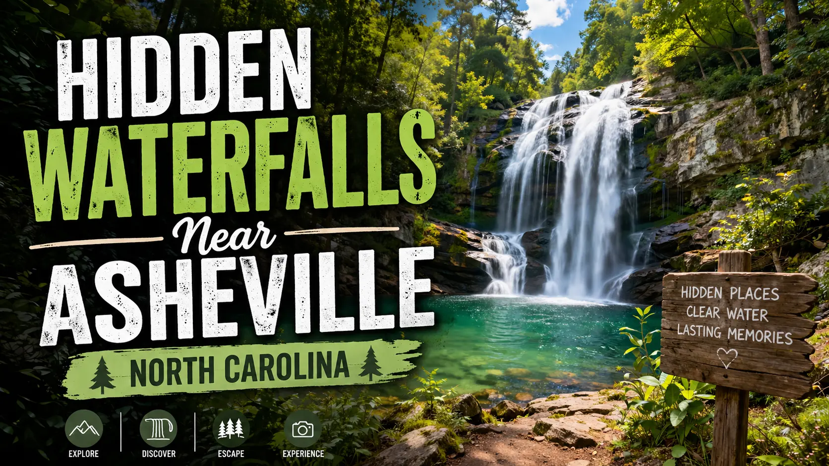 Hidden Waterfalls Near Asheville North Carolina