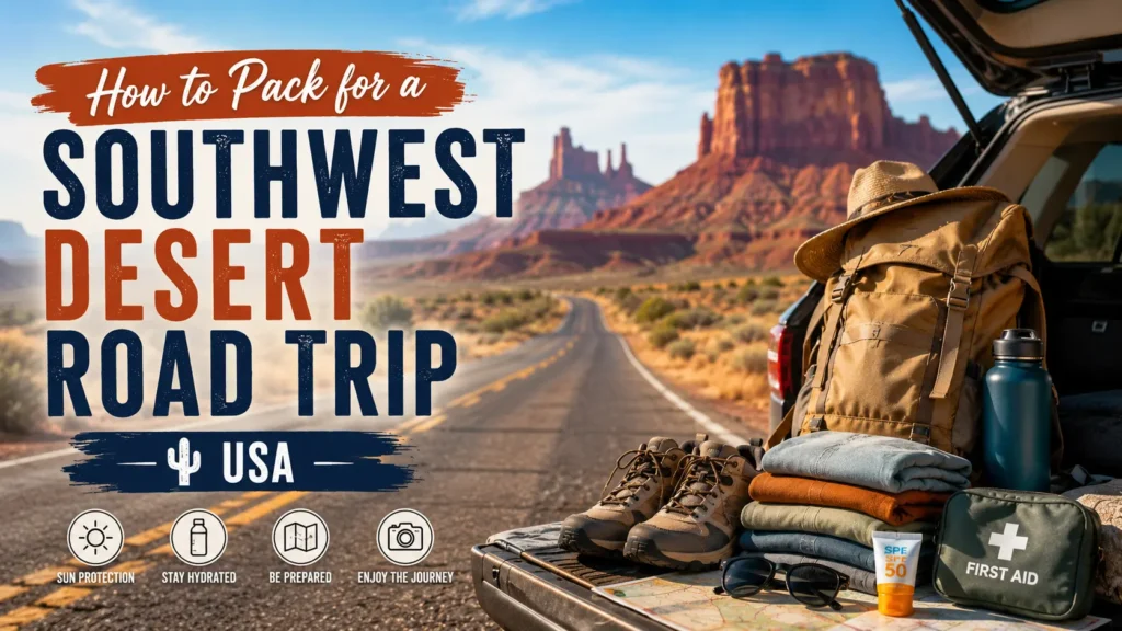 How to Pack for a Southwest Desert Road Trip USA