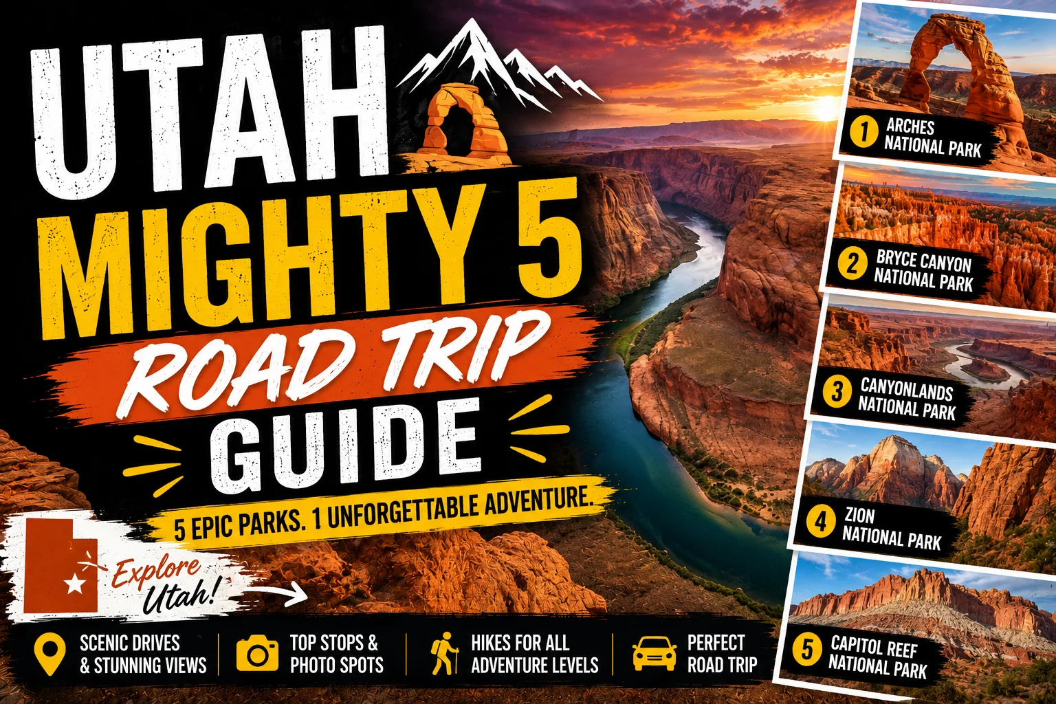 The Ultimate Utah Mighty 5 Road Trip Guide
