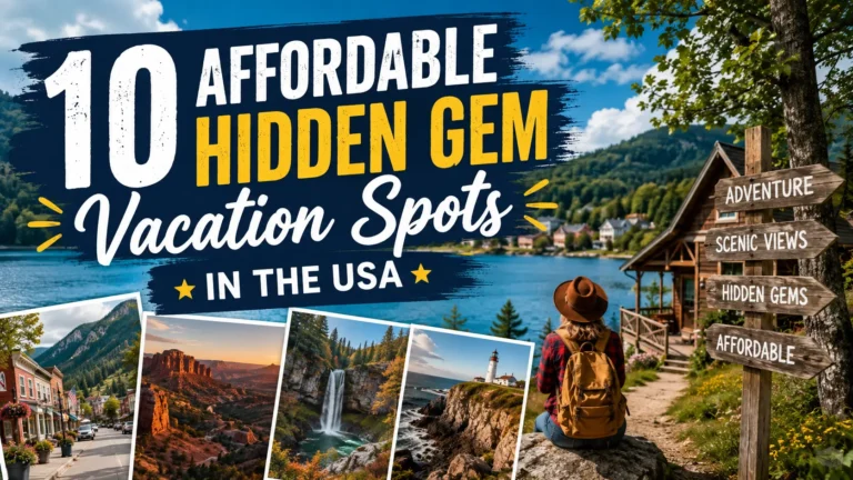 10 Affordable Hidden Gem Vacation Spots in the USA