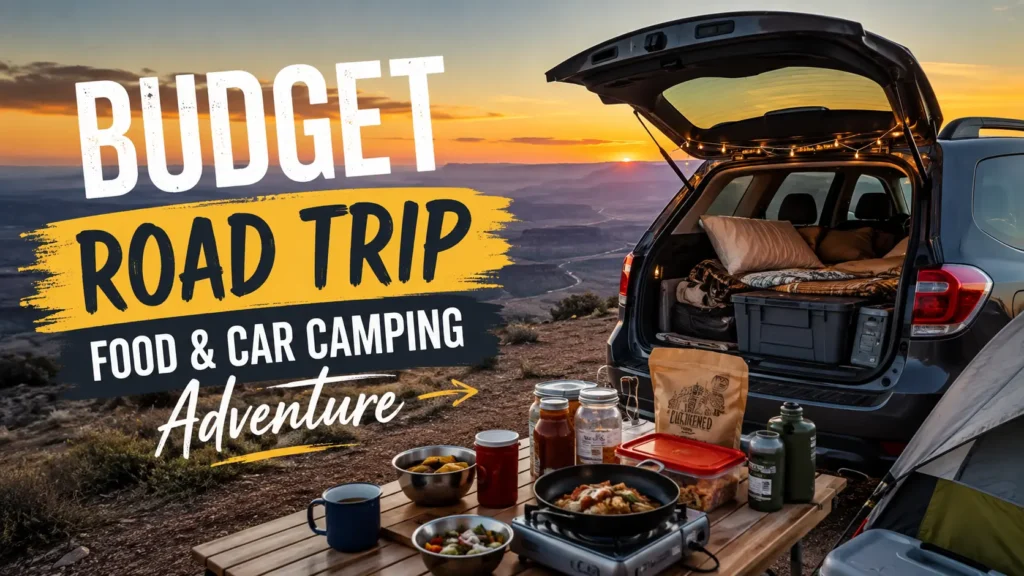 Budget Road Trip Food and Car Camping Adventure