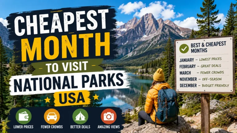 Cheapest Month to Visit National Parks USA
