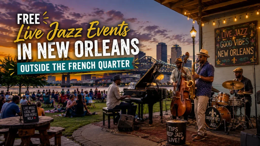 Free Live Jazz Events in New Orleans Outside the French Quarter