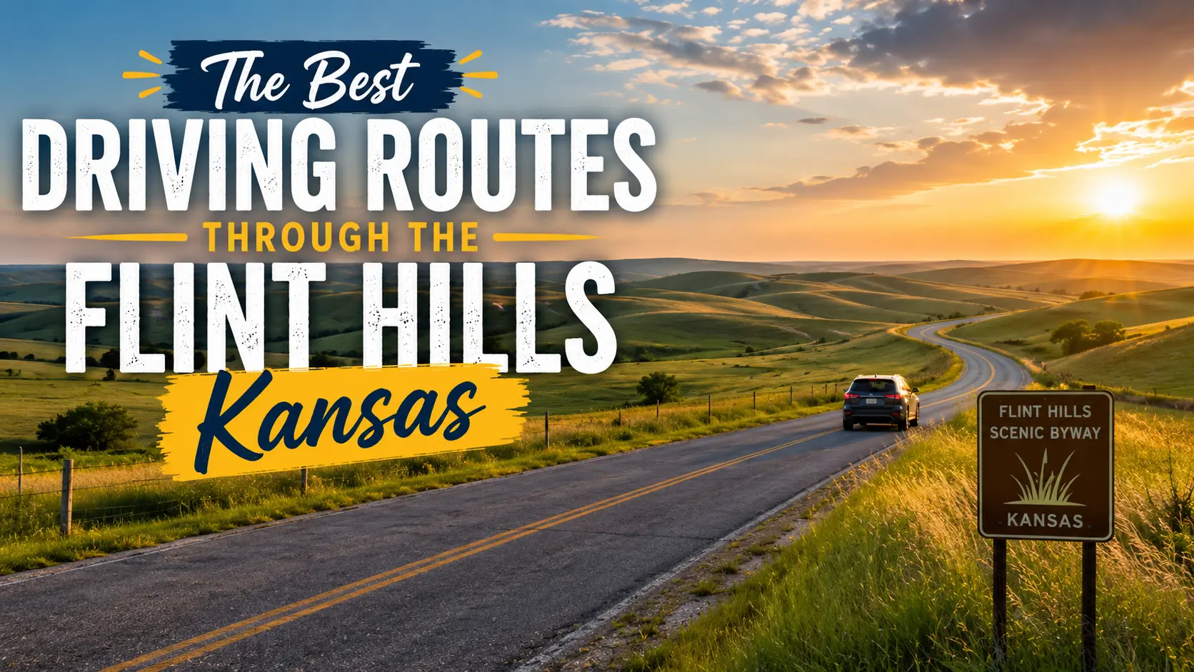 The Best Driving Routes Through the Flint Hills Kansas