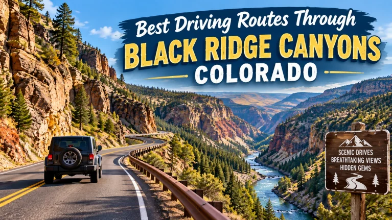 Best Driving Routes Through Black Ridge Canyons Colorado