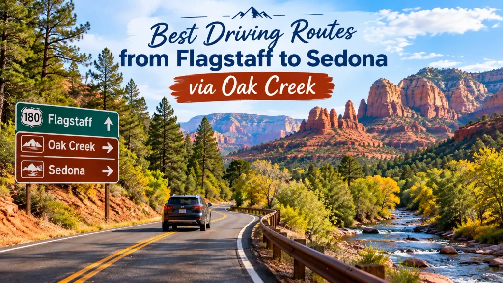 Best Driving Routes from Flagstaff to Sedona via Oak Creek