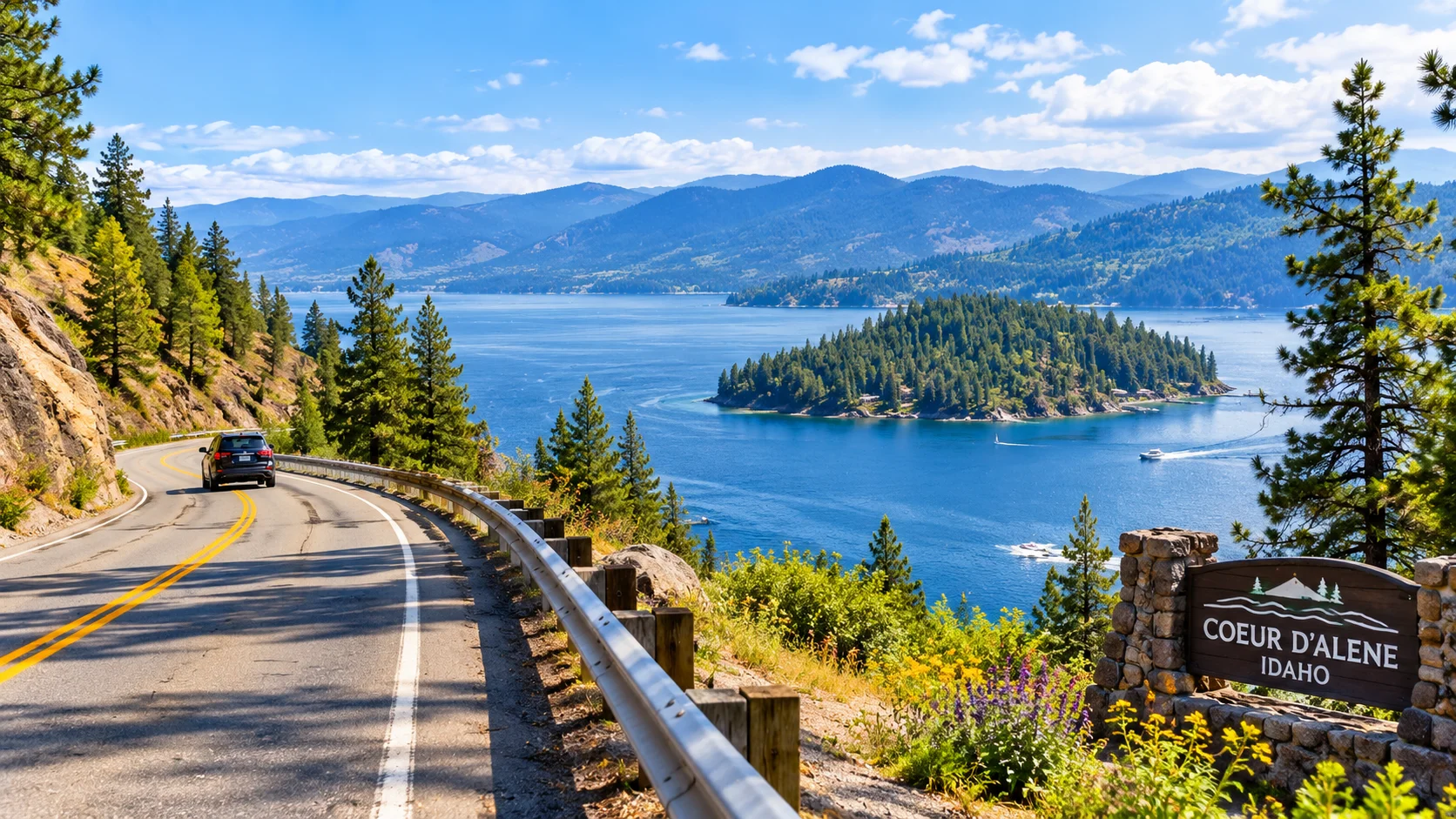 Best Scenic Drives Around Lake Coeur d’Alene Idaho