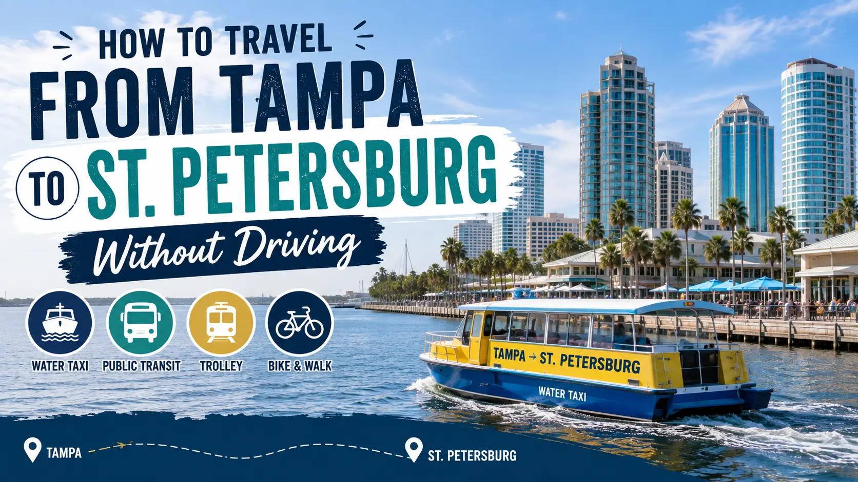 How to Travel from Tampa to St. Petersburg Without Driving